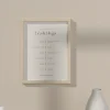 Exemple de affiche personnalisée « notre histoire », mis en situation