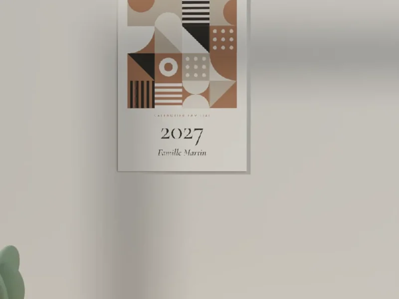 Calendrier personnalisé 2027 : le cadeau de Noël qui sert toute l&rsquo;année